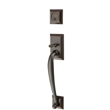 Emtek Oil Rubbed Bronze Handleset 4413TUS10BLH 4413TUS10BLH